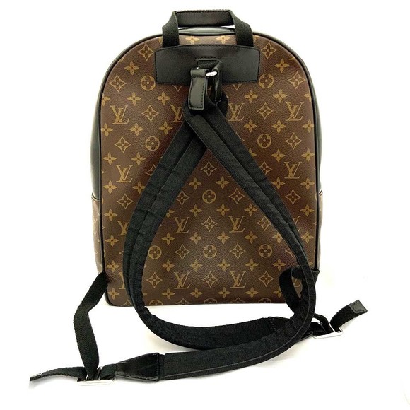 Louis Vuitton Josh Monogram Macassar Leather Back Popular Pack Bag Black Brown - Picture 2 of 11